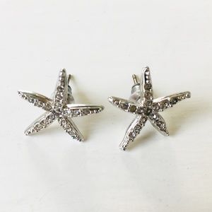 Silver Starfish Earrings